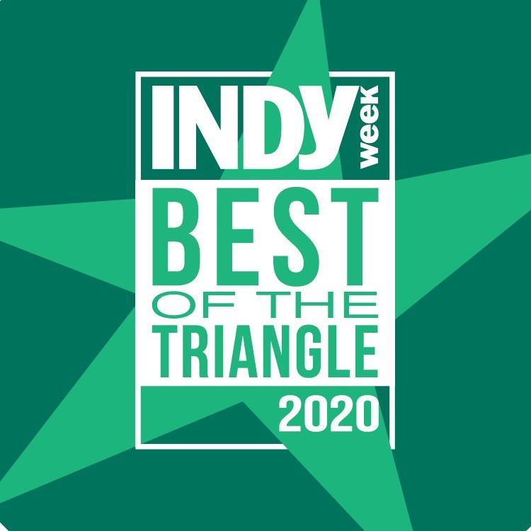 INDY Week Best of the Triangle 2020 winner sticker