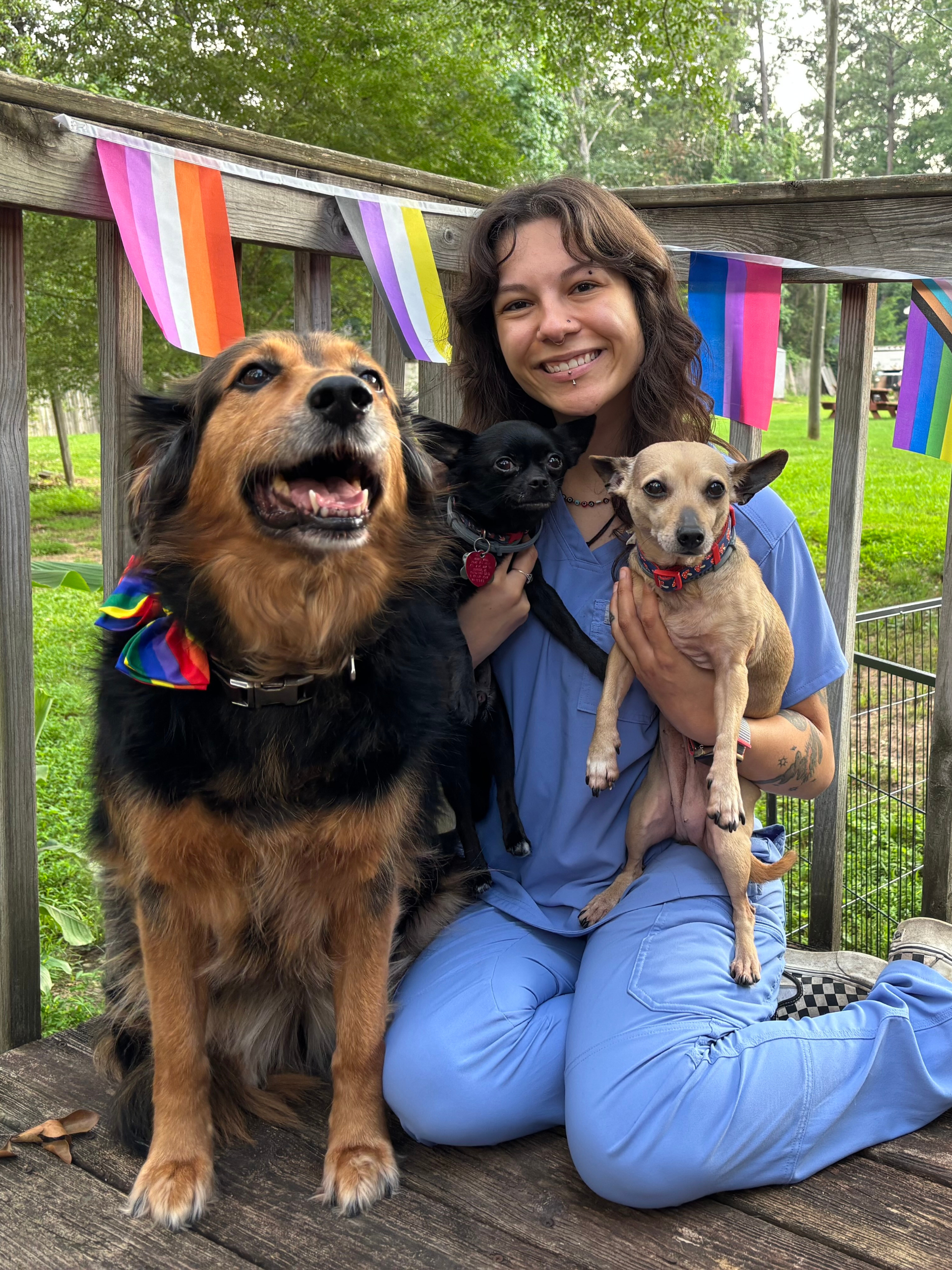 Christelle K. Martina and Lucky